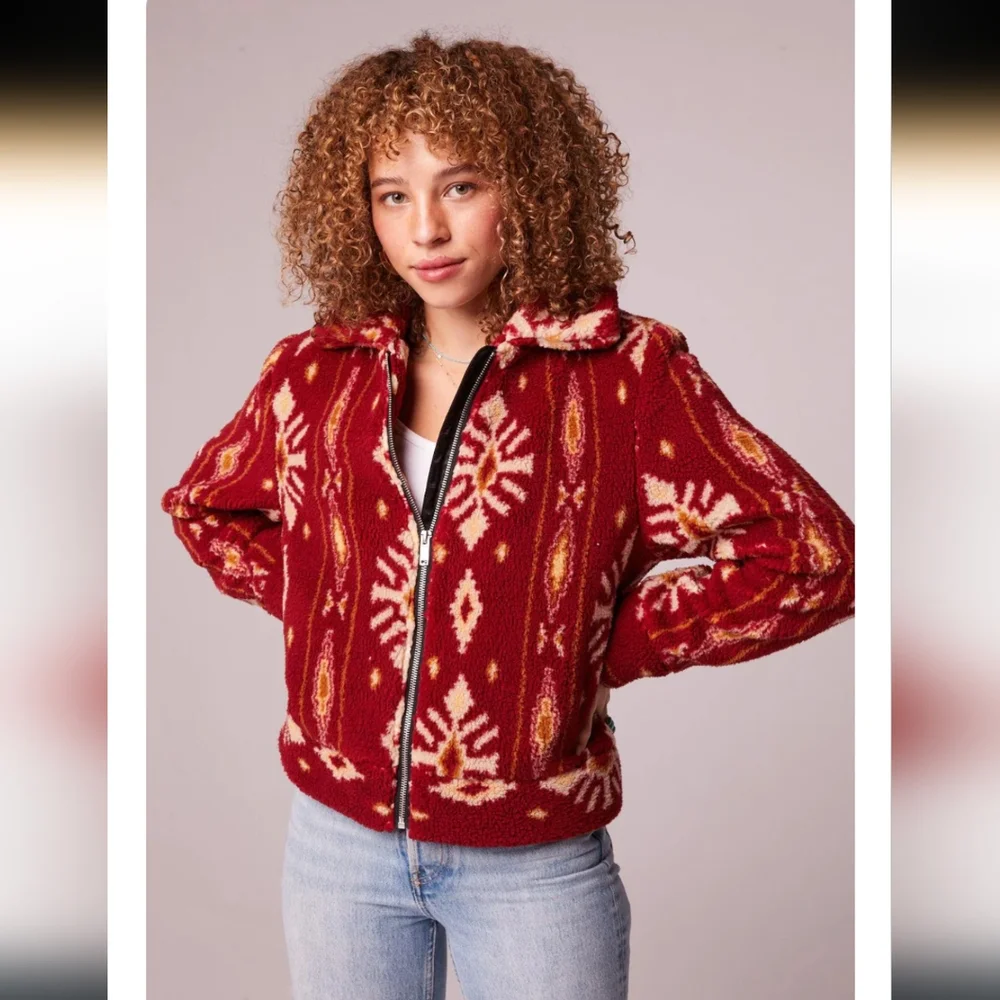 B.O.G. Collective Melrose Jacket in Garnet Gold NWT size Medium